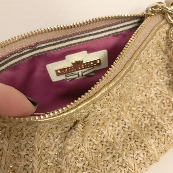 Henri Bendel sparkling straw bag wristlet - Picture 5 of 6